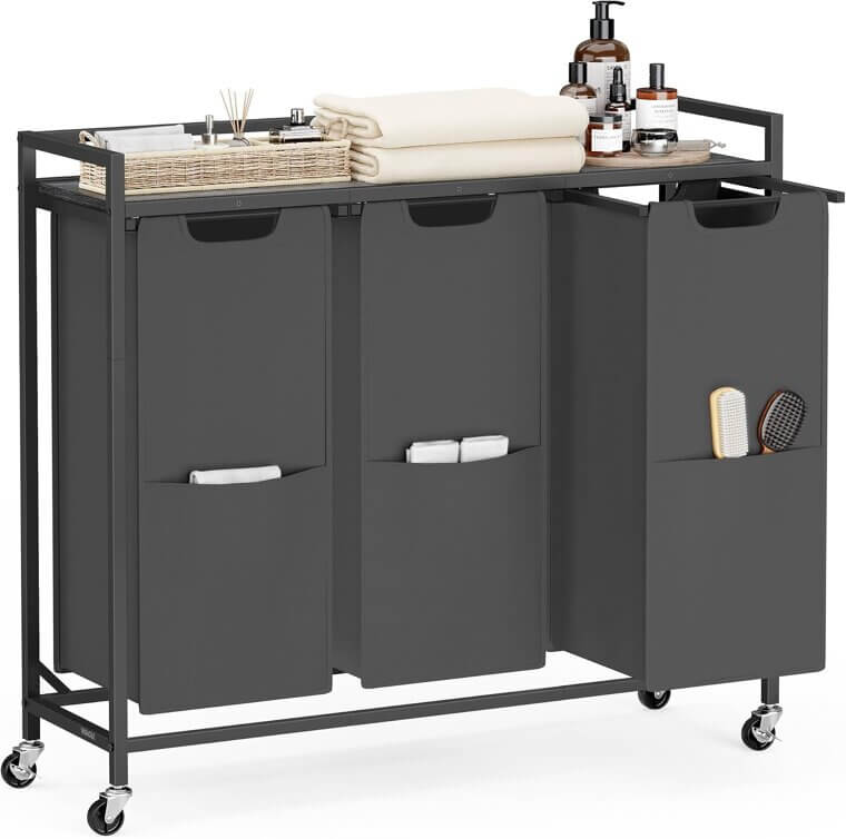 VASAGLE Laundry Sorter - Transform Chaos into Order Effortlessly - Now 18% Off!