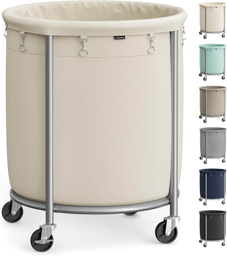 SONGMICS Laundry Cart - Durable, Mobile, and Convenient 