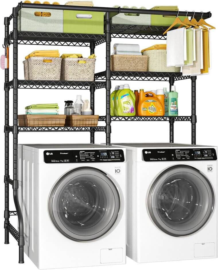Ulif U13 Laundry Rack: Space-Saving Over Washer Storage Solution 