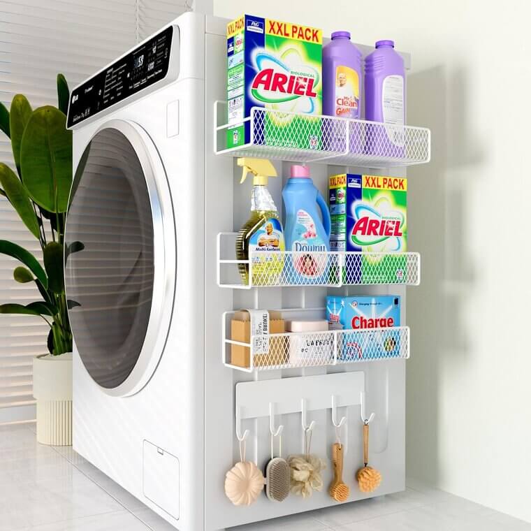 Magnetic Laundry Shelves - Organize Your Space Effortlessly 