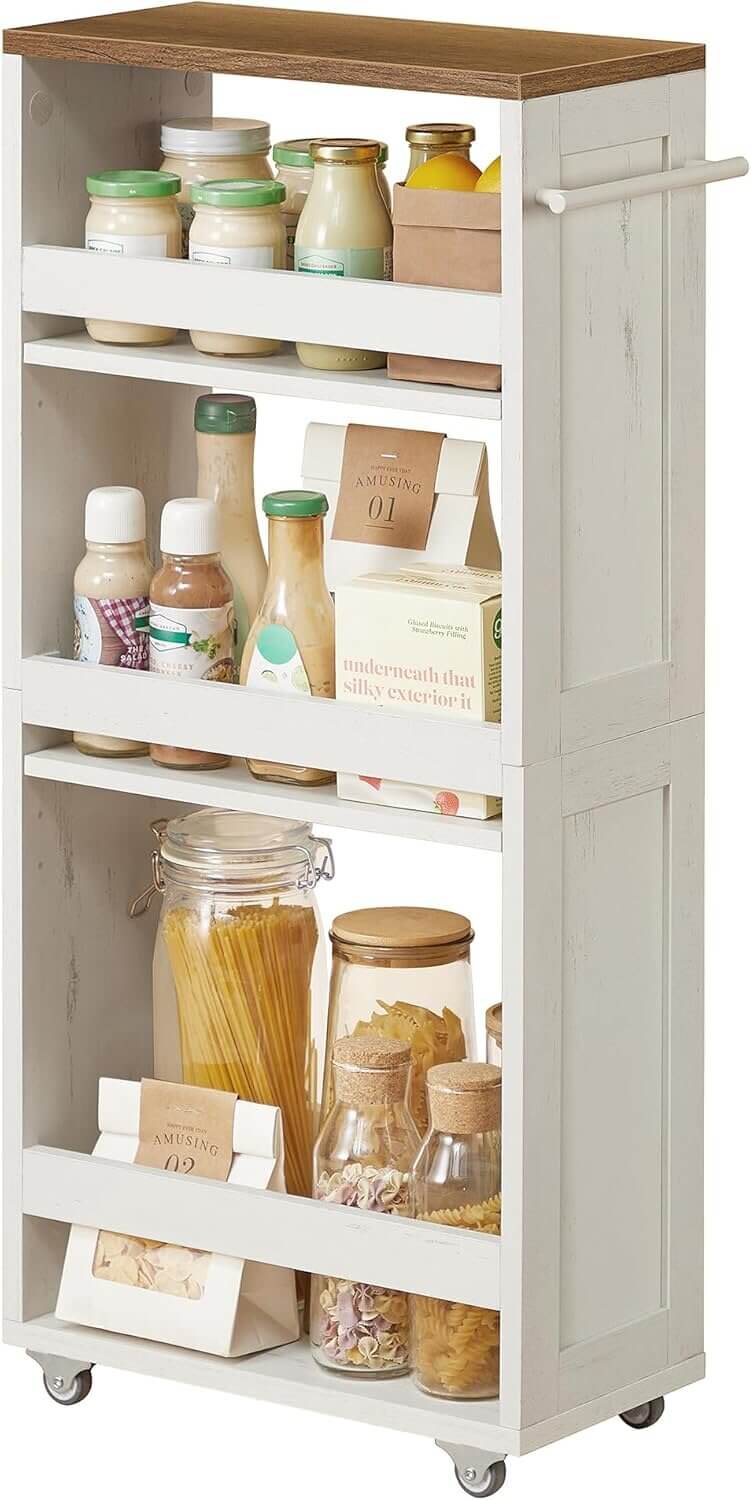 VASAGLE Slim Storage Cart - Perfect for Small Spaces - 25% Off!