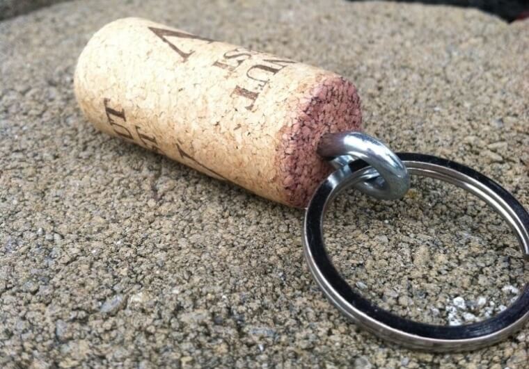 Floating Cork Keychain