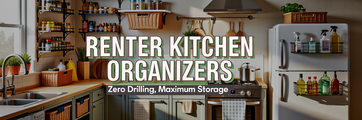 Renter Kitchen Organizers That Add Storage With Zero Drilling