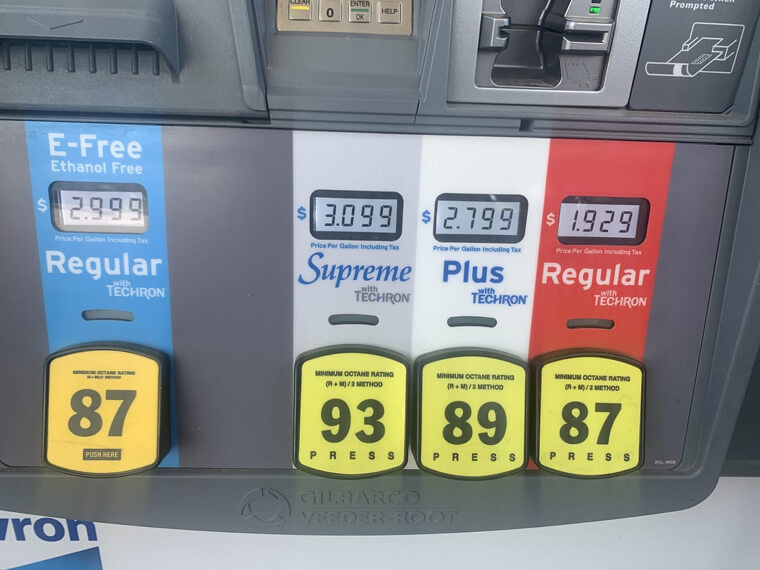 Premium Gas Choices