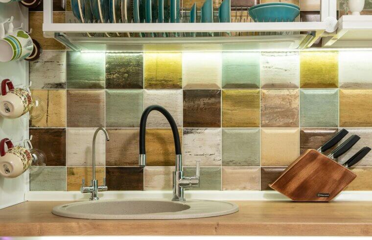 Colorful Backsplashes