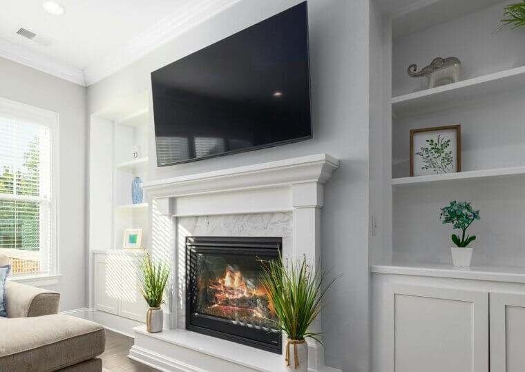 TV Over Fireplace