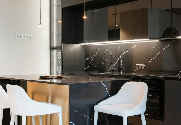 Black Marble Kitchens