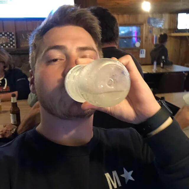 A Humorous Penalty for the Clumsy Customer at the Bar