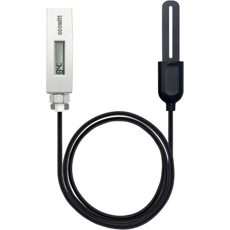 ECOWITT Soil Moisture Sensor with LCD Display and Deep Probing 
