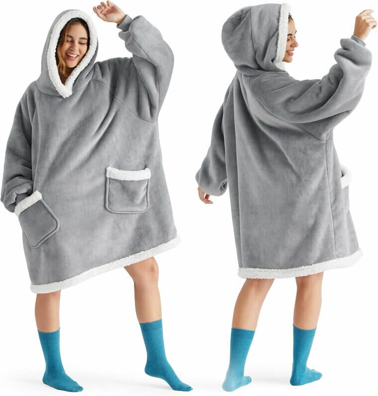 Bedsure Blanket Hoodie - Cozy Wearable Gift for All Ages - 35% Off!