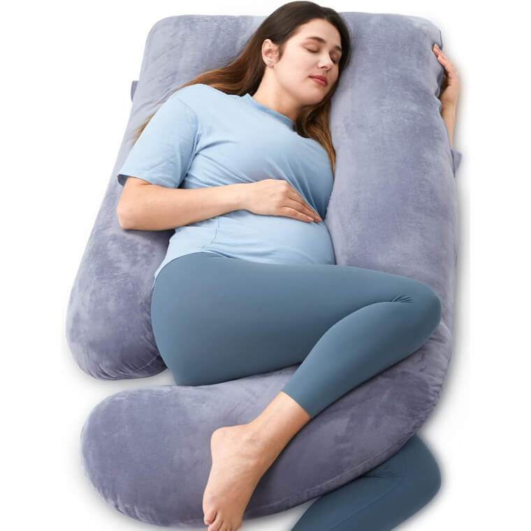 Momcozy Pregnancy Pillow - Ultimate Comfort for Expecting Moms! 