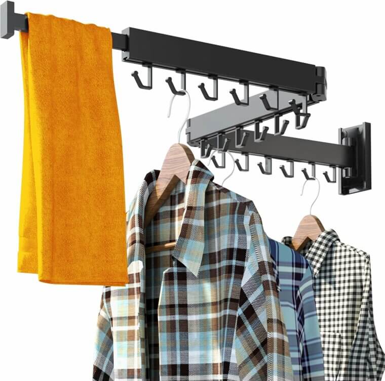 Clothes Drying Rack - Space-Saving, Wall-Mounted Solution - Now 20% Off!
