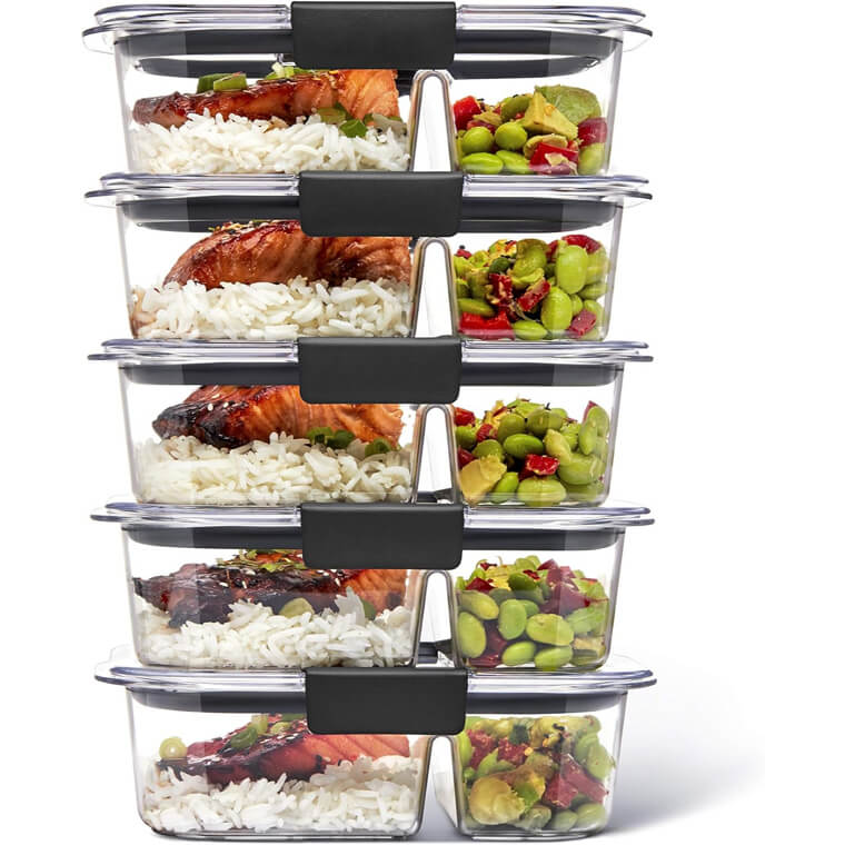 Rubbermaid Brilliance Containers - Leakproof & Clear Design - Now 6% Off!