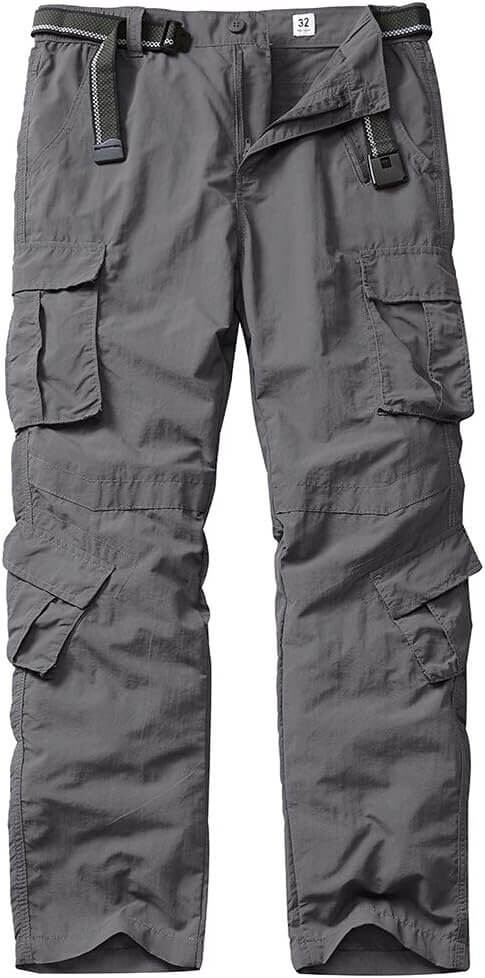 Linlon Men's Quick-Dry Hiking Pants - Lightweight Adventure Gear with 8 Pockets - Enjoy 20% Off!
