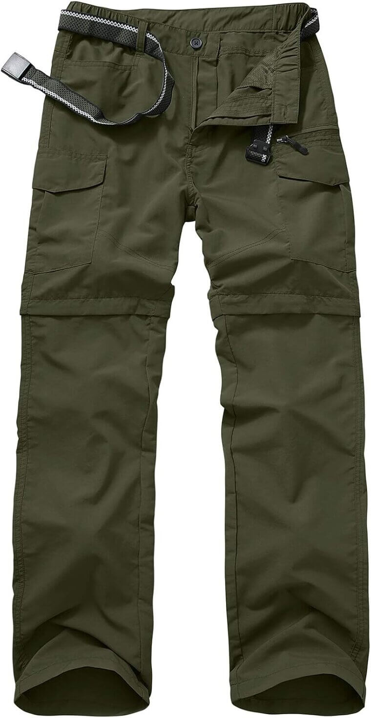 Men's Convertible Hiking Pants - Lightweight, Quick Dry, Perfect for Outdoors - Enjoy 17% Off!
