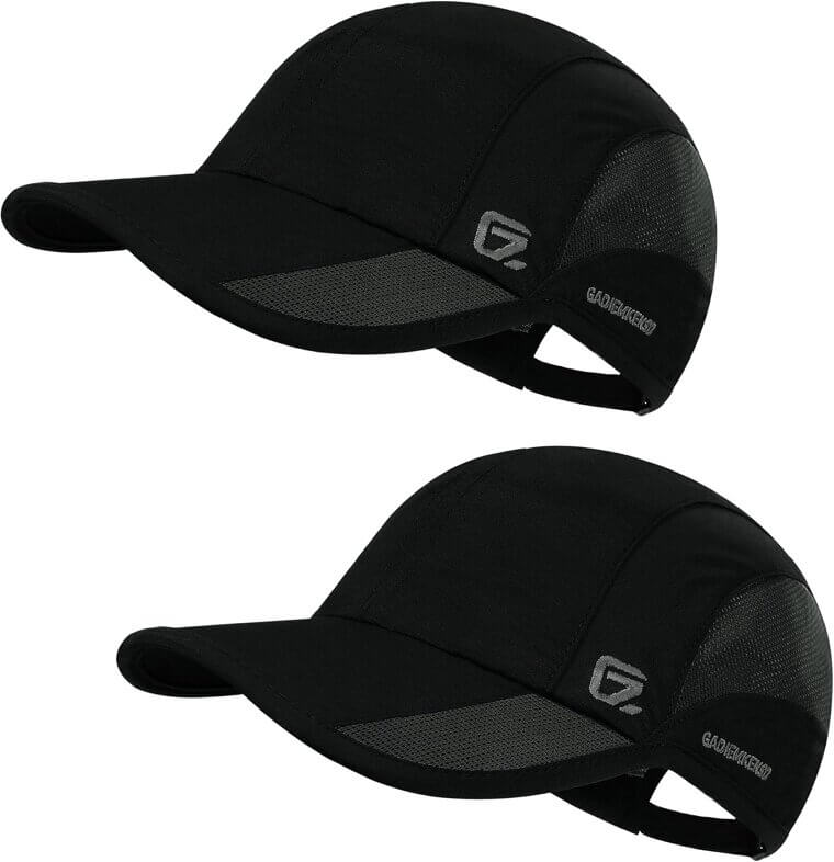GADIEMKENSD Running Hat - Breathable, Sun Protection, Reflective Brim - 15% Off!