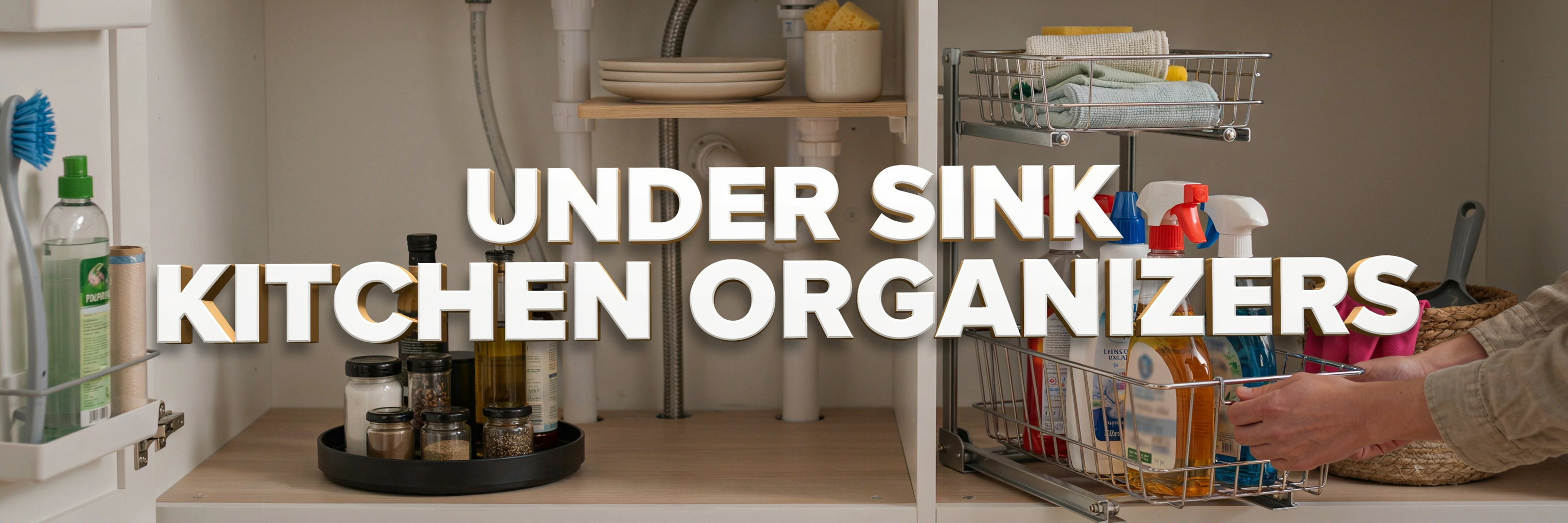 Under-Sink Kitchen Organizers That Work Around the Awkward Plumbing