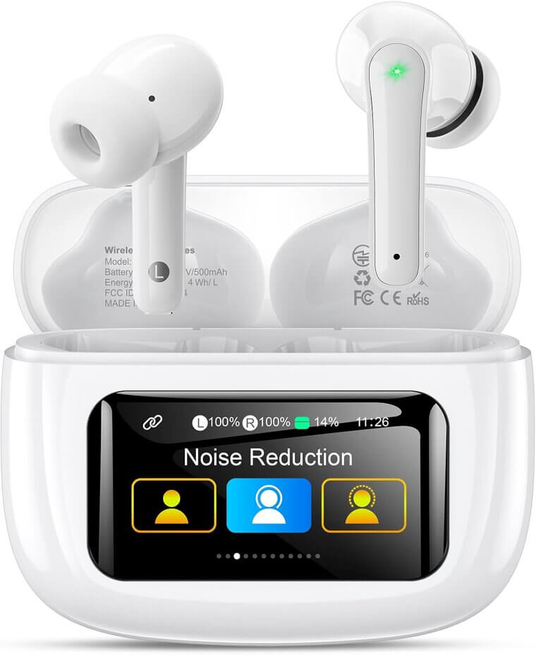 Wireless Earbuds: Bluetooth 6.0, ANC, 48H Playtime - Don’t Miss the 86% Discount!