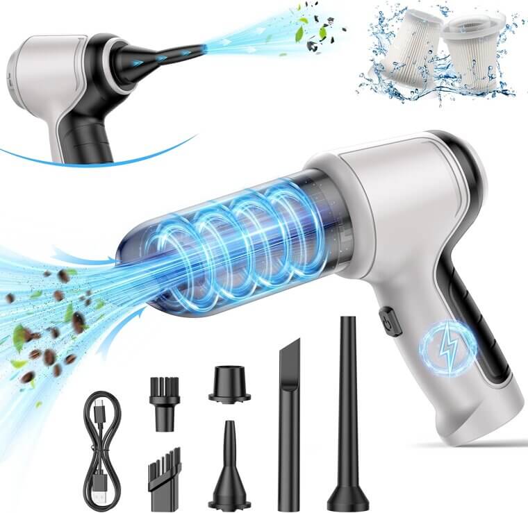 Car Vacuum Cleaner - Powerful, Portable Cleaning for Car & Home - Now 70% Off!