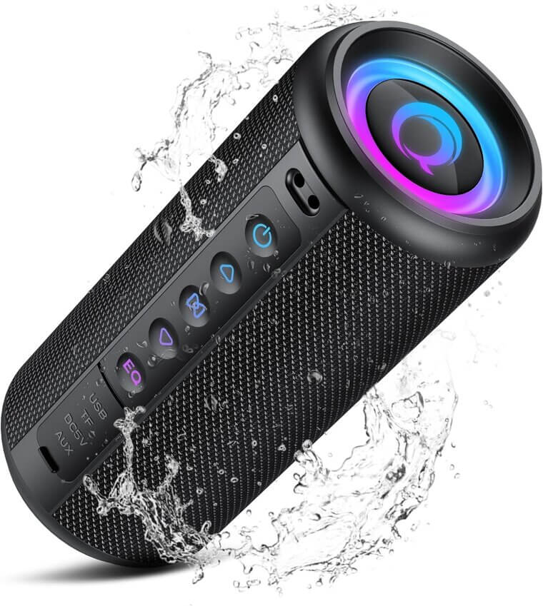 Portable Bluetooth Speaker - 20W Stereo, 20H Playtime, IP7 Waterproof, TWS Pairing - Now 77% Off!