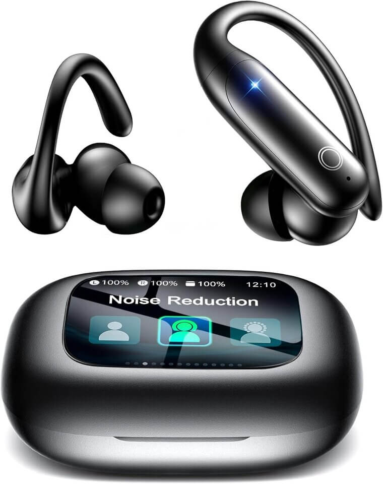 LEEMC Earbuds - Touchscreen, ANC, 40H Playtime, Perfect for Sports! - 89% Off!
