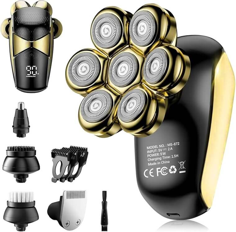 SHPAVVER Bald Men's Shaver - Turbo Speed & Precision Blades - Now 80% Off!