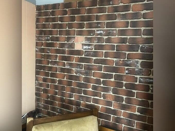 Faux Brick Wall