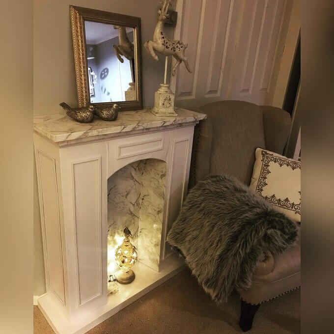 Faux Fireplace Mantel