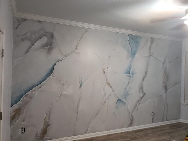 Hand-Painted Accent Wall