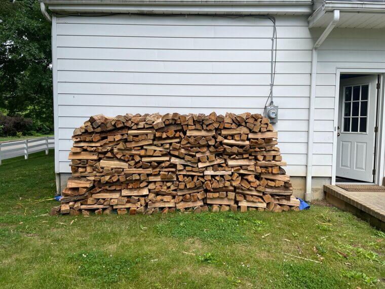Storing Firewood Away From the House
