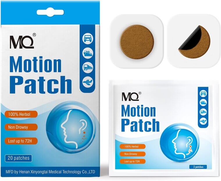 MQ Motion Sickness Patch - Non-Drowsy Relief for Travel Adventures - 31% Off!