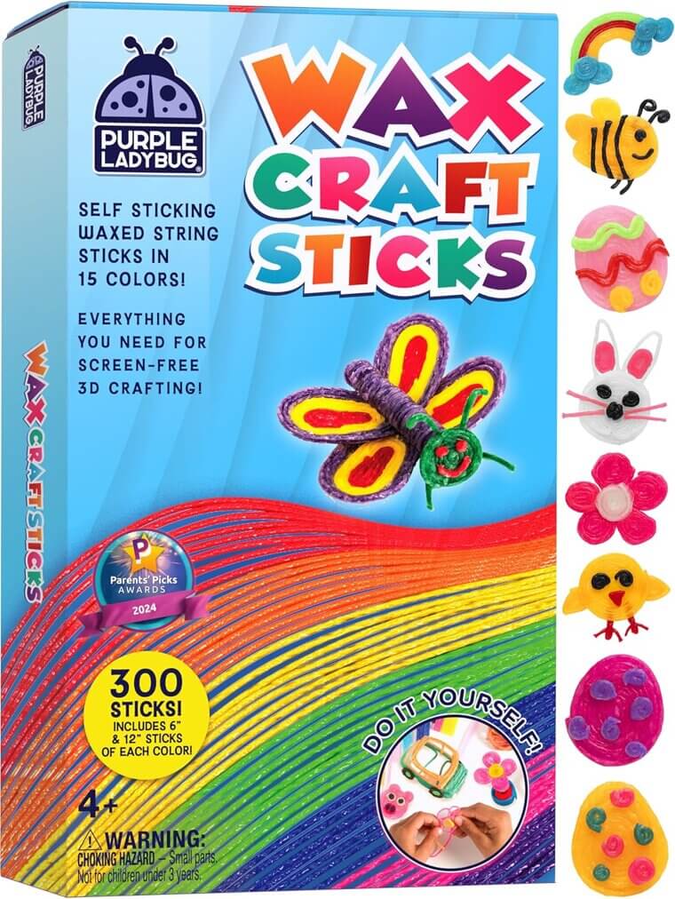 Purple Ladybug Craft Sticks - Creative Fun for Kids Anywhere! - Now 36% Off!