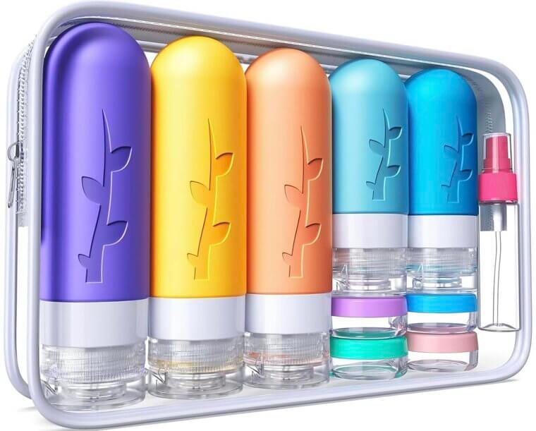 Aeomni Travel Bottles - Refillable, Leakproof Convenience for Your Adventures - Now 31% Off!