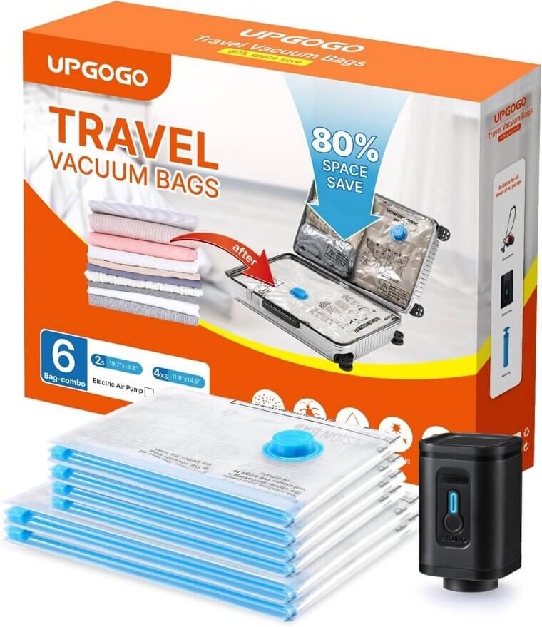 UPGOGO Vacuum Bags - Perfect for Travel & Storage - 23% Off!