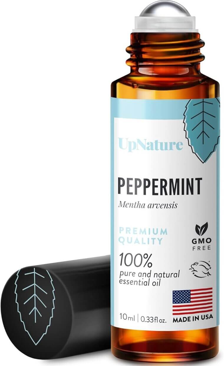 Peppermint Essential Oil Roll-On for Nausea Relief & Pregnancy Comfort - Now 35% Off!