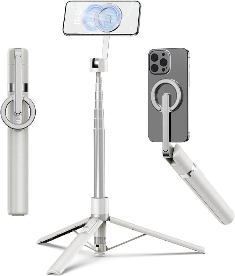 Magnetic Selfie Stick Tripod - Capture Every Moment Effortlessly - Don’t Miss the 21% Discount!