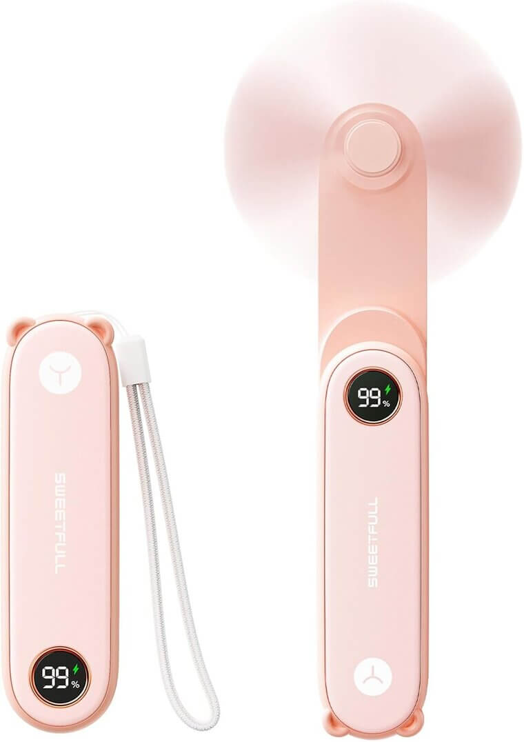 SWEETFULL Mini Fan - Your Travel Essential - Don’t Miss the 41% Discount!