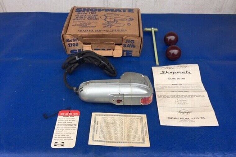 Vintage Shopmate 2100 2-Handle Lighted Streamline Sabre Jigsaw - $31.49