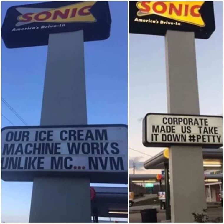 When Sonic Dissed Their Competitors As A Marketing Strategy