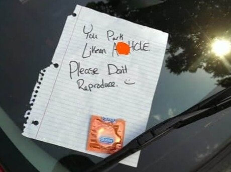 This Person Received A Special Gift For Their Parking