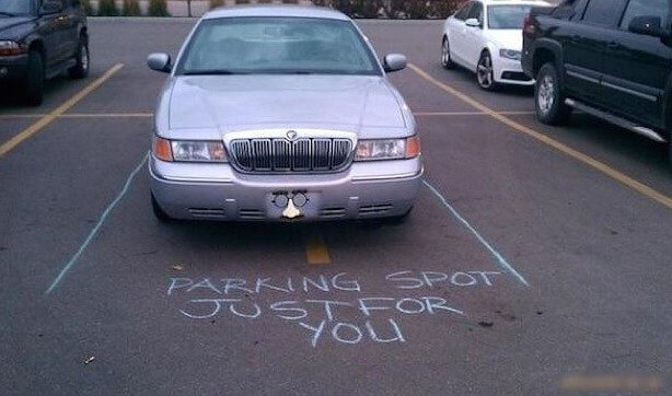 There, Someone Fixed This Parking Job