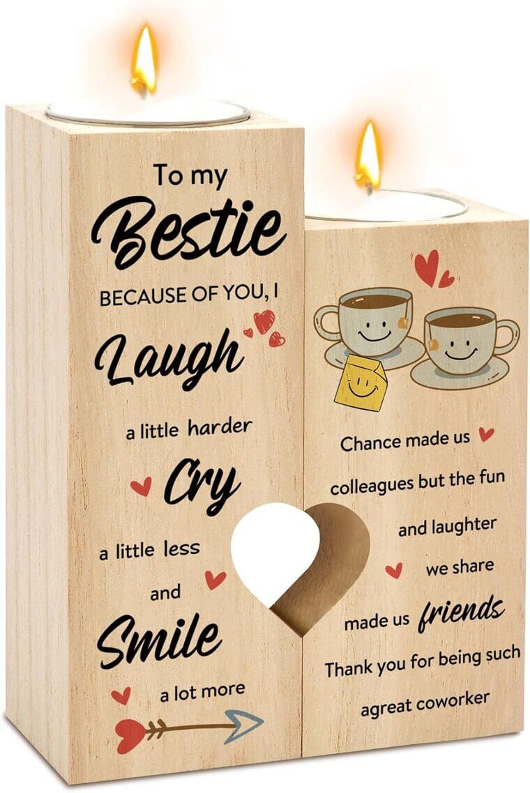 Bestie Candle Holders - Unique Gifts for Women & Coworkers - Now 11% Off!
