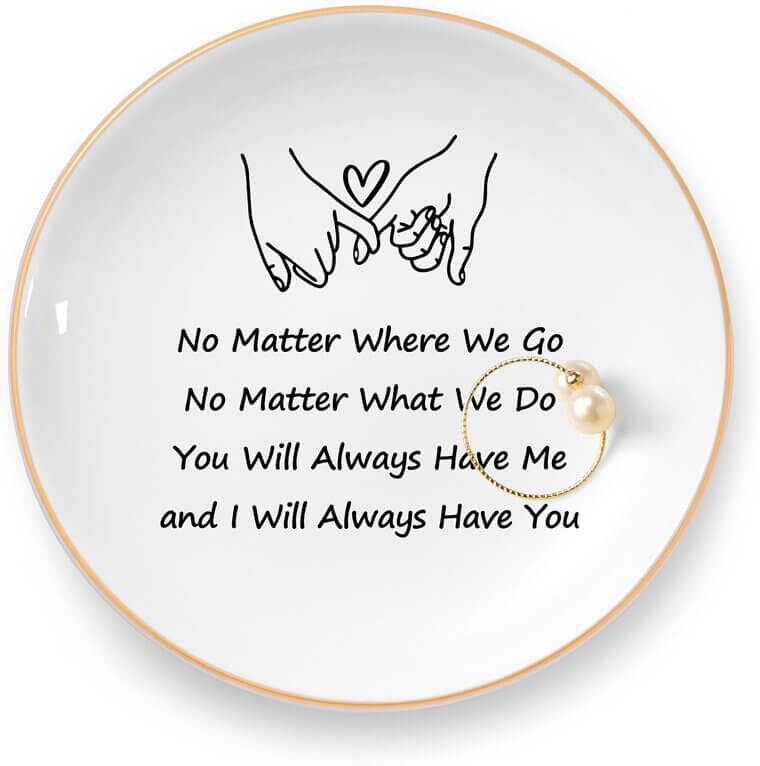 Friendship Jewelry Dish - Perfect Gift for Besties and More! 