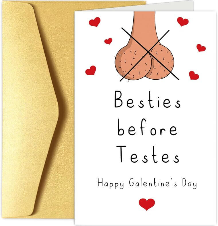 Funny Galentine's Card for Besties - Celebrate Friendship! 