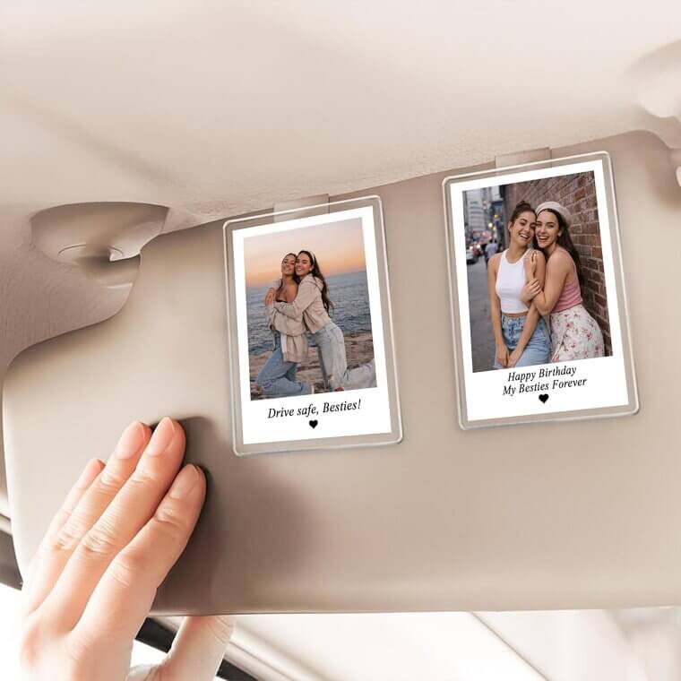 Best Friend Car Visor Clip - A Sentimental Gift for Her 