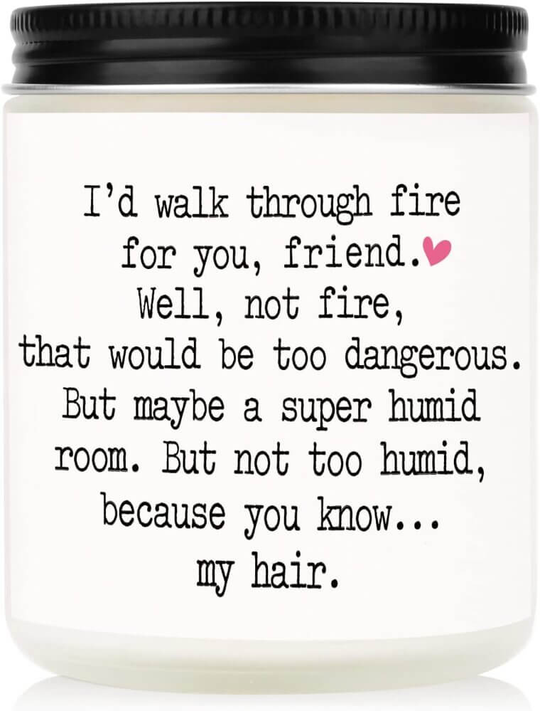 Friendship Candle Gift - Perfect for Birthdays & Galentines! 