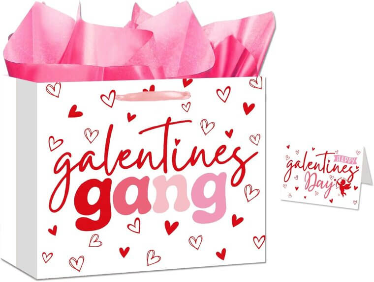 Galentines Gift Bag Set - Perfect for Besties! 