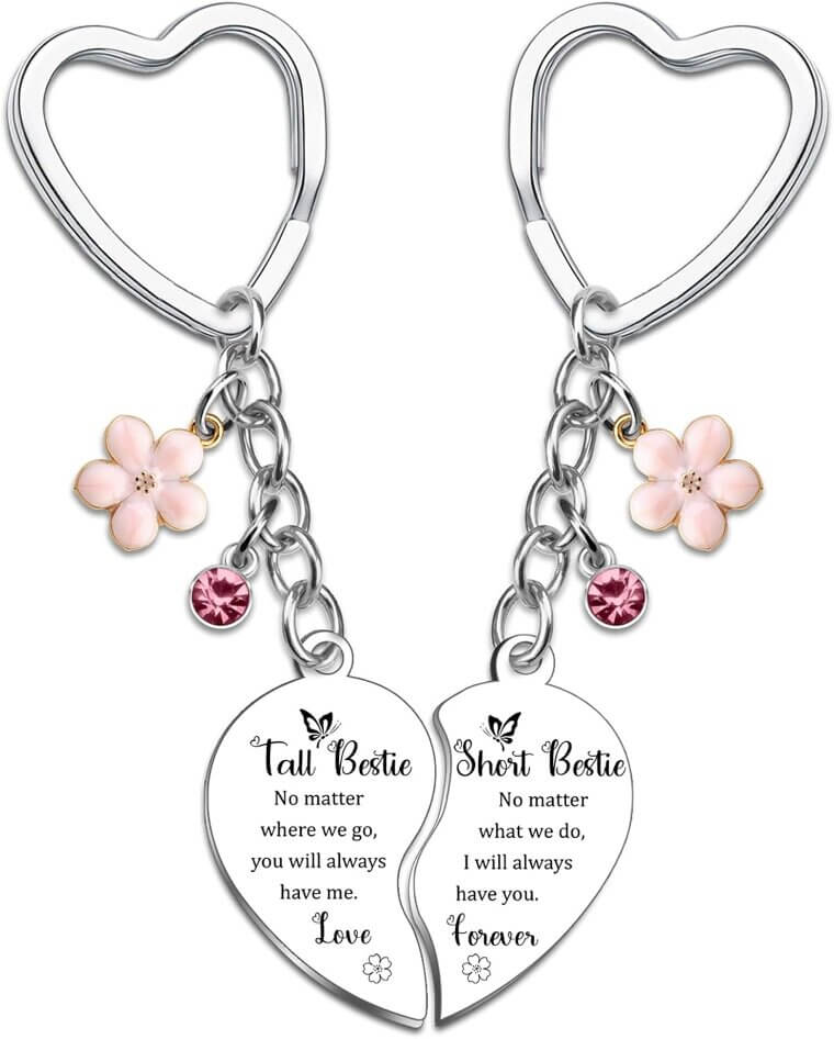 Bestie Keychain Gift - Perfect BFF Birthday Surprise! - Enjoy 25% Off!