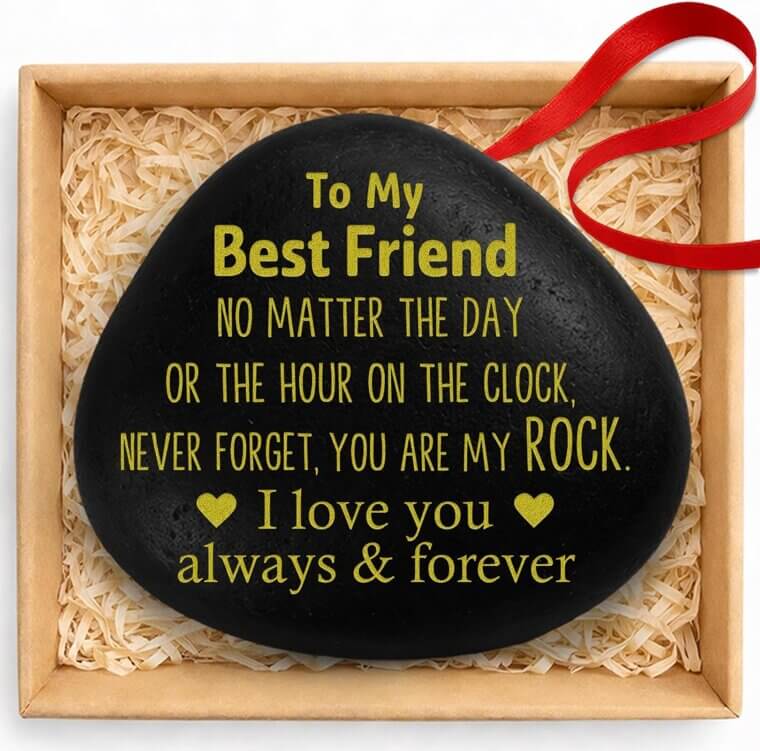 Friendship Rock Gift - Perfect for Besties & Lifelong Bonds 