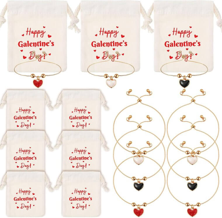 Galentines Heart Bracelets - Perfect Bestie Gifts for Women 